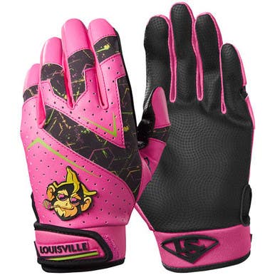 New Louisville Slugger Party Animals Youth Medium Batting Gloves 11692-hbxwb5761601ym