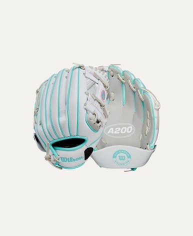 New Wilson 2024 A200 Ez Catch White 10” T-ball Glove 11692-wilwbw10135810
