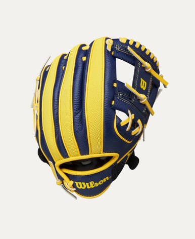 New Wilson A200 Ez Bananas 10" Tee Ball Glove Rh Throw Nv Yw Gn 11692-wilwbw10135910