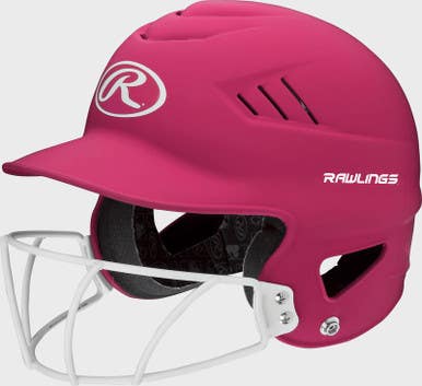 New Coolflo Pink Softball Helmet With Mask 11692-rawrcfhlfgmnpk