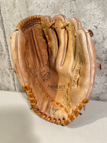 Vintage Nesco 9750 Pro-Player Baseball Glove Top Grain Cowhide Deep Scoop Pocket RHT