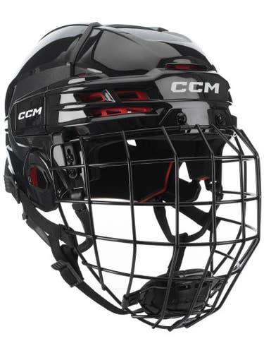 New Ccm Tacks 70 Medium Combo Hockey Helmet 11692-ccmht70csrmblk