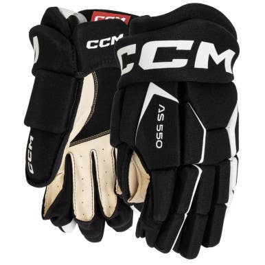 New Ccm Tacks As550 Youth 8" Hockey Gloves 11692-ccmhgas550yt8bw