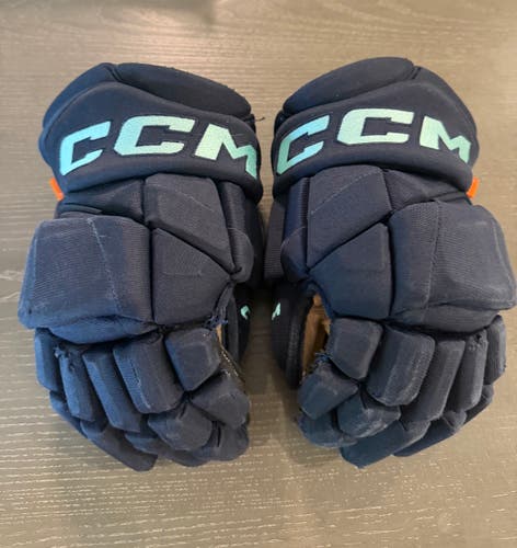 CCM JetSpeed FT1 Pro Stock Hockey Gloves 13" Navy Blue KRAKEN 2113