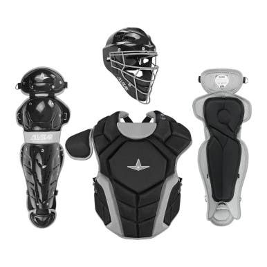 New All-star Top Star 12-16 Black Intermediate Catcher's Set 11692-astckccts1216bk
