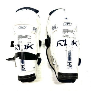 Used Reebok 3k Youth Shin Guards White 10" 11860-s000280450