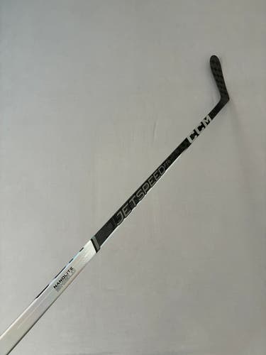 Like New 85 Flex P28 Senior CCM JetSpeed FT6 Pro Left Hand Pro Stock Hockey Stick - Black
