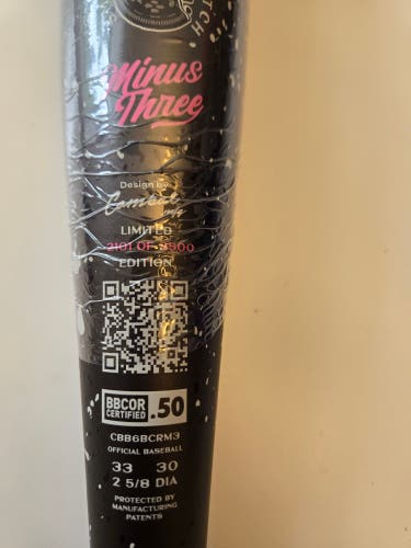 2026 Combat BBCOR Certified Bat (-3) 30 oz 33" (New)