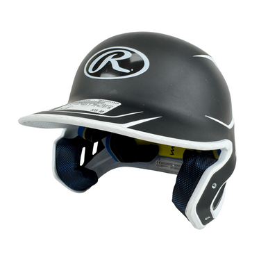 Used Rawlings MACH 2 TONE HELMET SR Batting Helmet No Mask Black SM 11506-S000298535