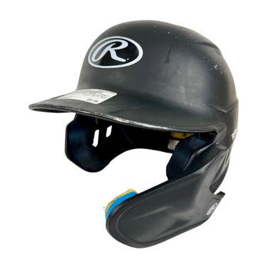Used Rawlings MACH-SR-REVA Batting Helmet w/Mask Black LG 11506-S000299373