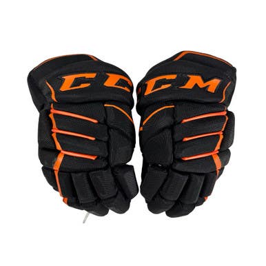 Used CCM FT370 Junior Gloves Black And Orange 10" 11506-S000302863