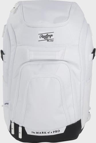 New Rawlings Franchise 2 Players Bb Sb Player Backpack White 11860-rawr00704473