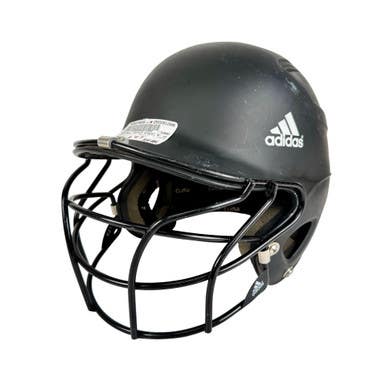 Used Adidas TRIPLE STRIPE Batting Helmet w/Mask Black SM 11506-S000276036