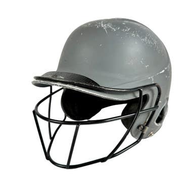 Used Mizuno MBH252 Batting Helmet w/Mask Grey SM 11506-S000276963