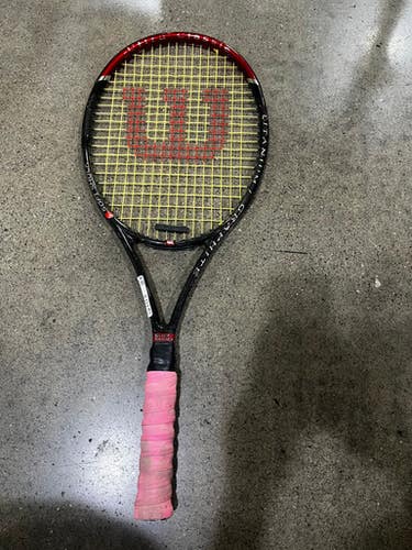 Used Wilson Ultra Series Soft Shock Adult Tennis Racquet Red 4 5 8" 11605-s000192115