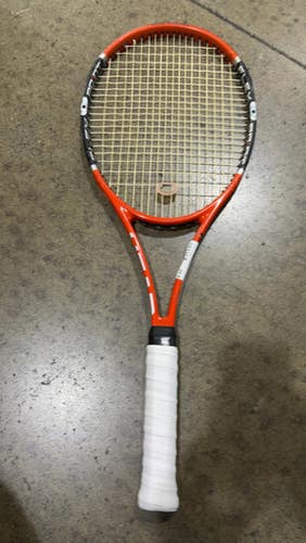 Used Head Flexpoint Radical Adult Tennis Racquet Orange 4 1 2" 11605-s000190174