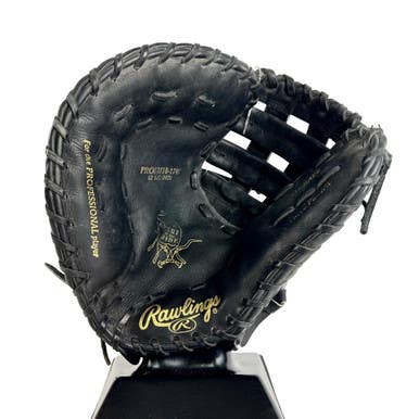 Used Rawlings HEART OF THE HIDE PROFM18-17B BB/SB First Base LH Throw Black 12 1/2" 11506-S000299627