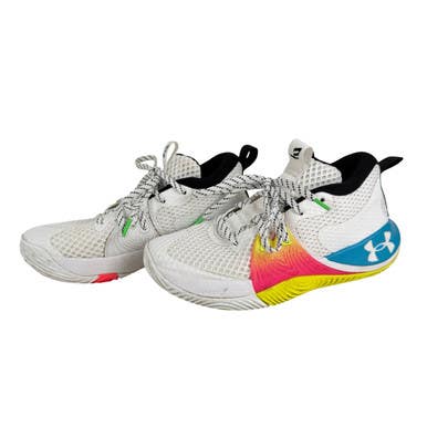 Used Under Armour Basketball Shoes M White Senior 6.5 11506-S000305040