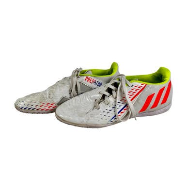 Used Adidas PREDATOR Soccer Indoor Shoes White Senior 8 11506-S000305066