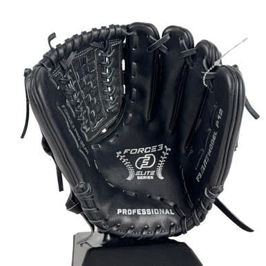 Used FORCE3 ELITE P12 BB/SB Glove RH Throw Black 12 1/4" 11506-S000305083