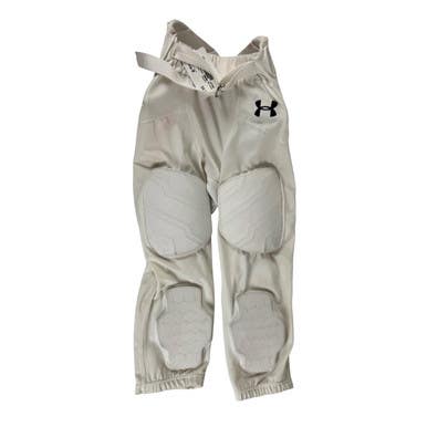 Used Under Armour Youth FB Integrated Pants White SM 11506-S000305184