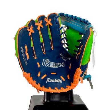 Used Franklin MESH TEK 22812L BB/SB Glove LH Throw Green And Royal Blue 9 1/2" 11506-S000296744