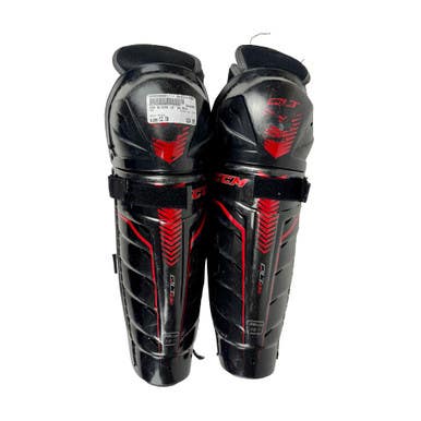 Used CCM QLT 230 Junior Shin Guards Black 12" 11506-S000296884