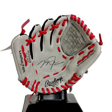 Used Rawlings TROUT MT95GB BB/SB Glove LH Throw Black And Grey 9 1/2" 11506-S000297038