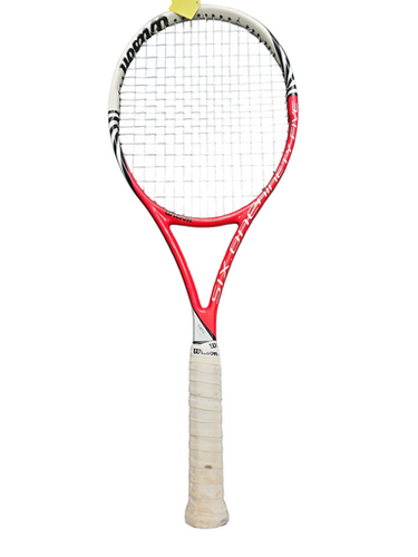 Used Wilson One Ninenty Five Adult Tennis Racquet Red 4 1 4" 11849-s000023494