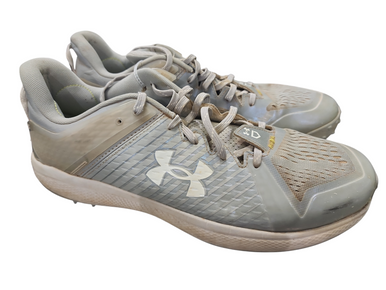 Used Under Armour Charged Turf Bb Sb Cleats Grey Senior 15 11849-s000010528