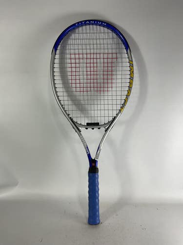 Used Wilson Us Open Adult Tennis Racquet Navy Blue 3 3 8" 11834-s000027873