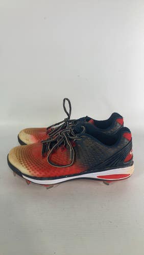 Used Boombah R W B Metal Cleats Bb Sb Cleats White Red Navy Senior 7 11834-s000026305