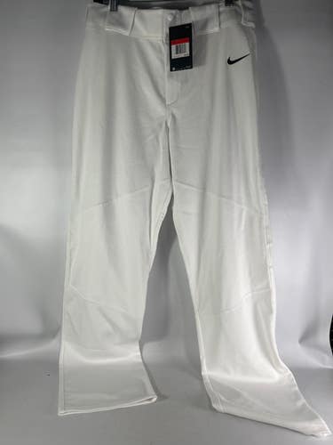 Used Nike White Nike Pans Lg Baseball And Softball Bottoms 11834-s000023078