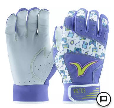 New M.o.g Youth Purple Yellow Batting Gloves 11834-vtsvbgmogy-prng