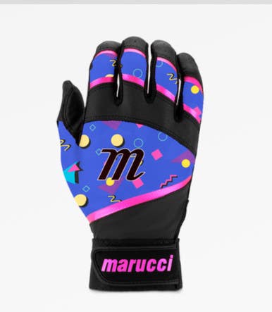 New Foxtrot Tball S-m Bk Pk Batting Gloves 11834-mrcfxtr-bk-ysm
