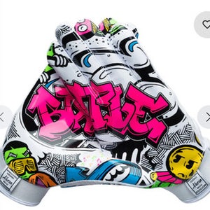New Graffiti Receiver Football Gloves Yl 11834-bat7glygf001l