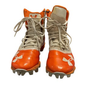 Used Under Armour Jr Fb Cleats Orange Junior 04.5 11834-s000031782