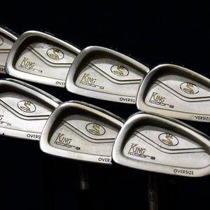 KING COBRA OVERSIZE IRONS SET: 3-9 IRONS, SHAFT 39.5 IN (5I), SENIOR FLEX, RH
