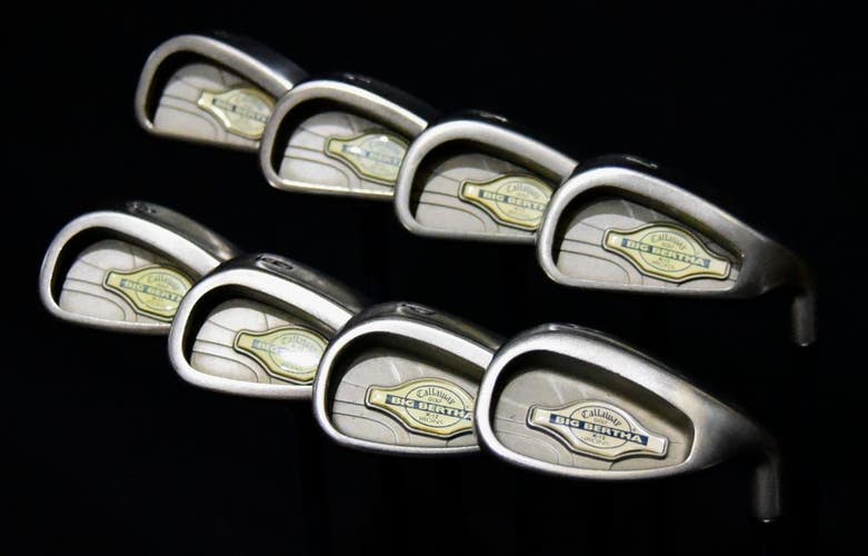 CALLAWAY BIG BERTHA X-12 SET: 4-9, P, S IRONS SHAFT 39 IN (5I), REG FLEX, RH