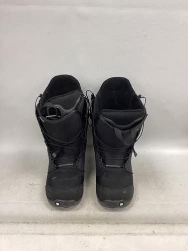 Used Burton AMBUSH IMPRINT 3 Mens Snowboard Boots Black Senior 10 11851-S000048494
