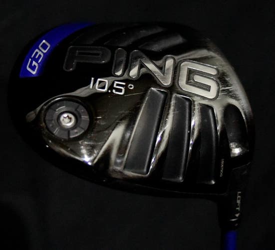 PING G30 DRIVER LOFT 10.5, SHAFT 45.5 IN, REGULAR FLEX, RIGHT HANDED