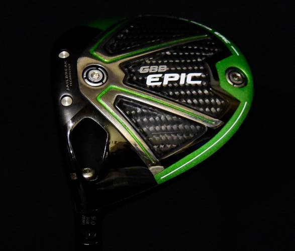 CALLAWAY GREAT BIG BERTHA EPIC LOFT 9, SHAFT 44.5 IN, FLEX X-STIFF, LEFT HANDED