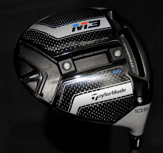 TAYLORMADE M3 DRIVER LOFT 10.5, SHAFT 45 IN, STIFF FLEX, RIGHT HANDED