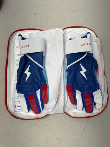 New Bruce Bolt Premium Creator Series Long Cuff Batting Gloves Adult Xl 11835-s000191607
