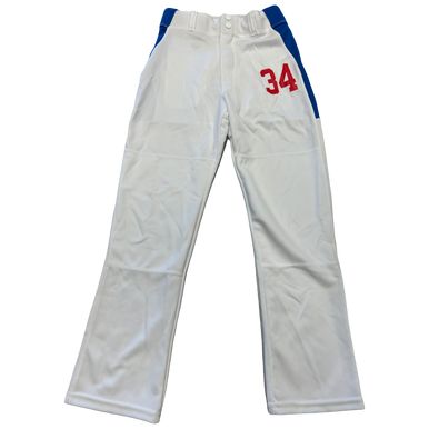 Used Majestic Iy89 Baseball Pant Boys White And Royal Blue Medium 11730-s000063142