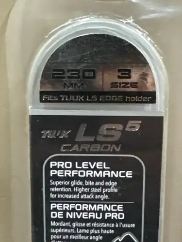 Bauer Tuuk LS Edge LS5 Carbon Runner 230mm size 3-3.5 (New)