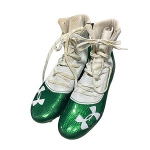 Used Under Armour Adult Fb Cleats White Senior 9.5 11834-s000032579