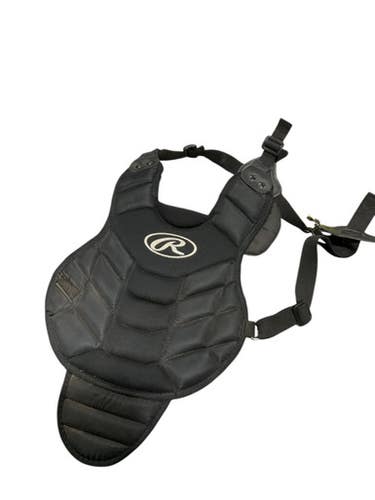 Used Rawlings Catcher Chest Gaurd Catchers Chest Protector Black T-ball 11834-s000032627