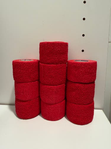 Red Hockey Grip Tape 10x Rolls