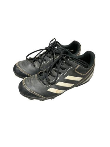 Used Adidas Blk Wht Cleat Bb Sb Cleats Black Junior 04.5 11834-s000033118